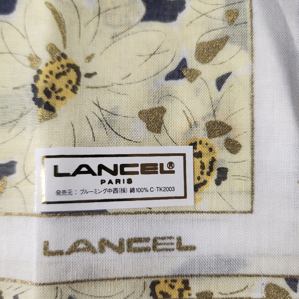 Lancel Paris Handkerchief Cotton Brandnew Authentic #10